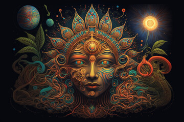 Sham Collection · Visionary Art · Ayahuasca · Cosmic Connection · Oneness · Third Eye Activation · Meditation · Spirituality · Shaman Journey