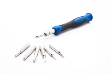 Screwdriver with bits for different uses