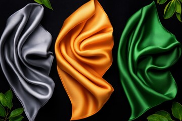 Minimalist design of a folded military flag with soft, muted colors, symbolic and elegant