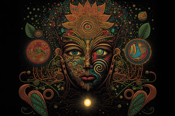 Sham Collection · Visionary Art · Ayahuasca · Cosmic Connection · Oneness · Third Eye Activation · Meditation · Spirituality · Shaman Journey