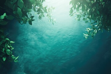 Fototapeta premium Ocean Landscape with Sunlight Filtering Through Water