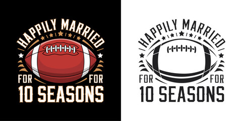 Football and marriage t-shirt vector design