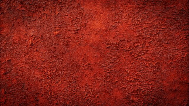 Close-up abstract background or texture in red oxide color