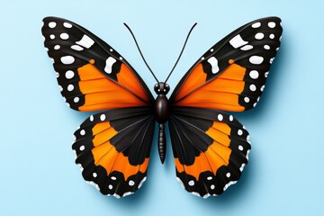 Ultra-realistic vector of a butterfly with detailed wing textures and gradients