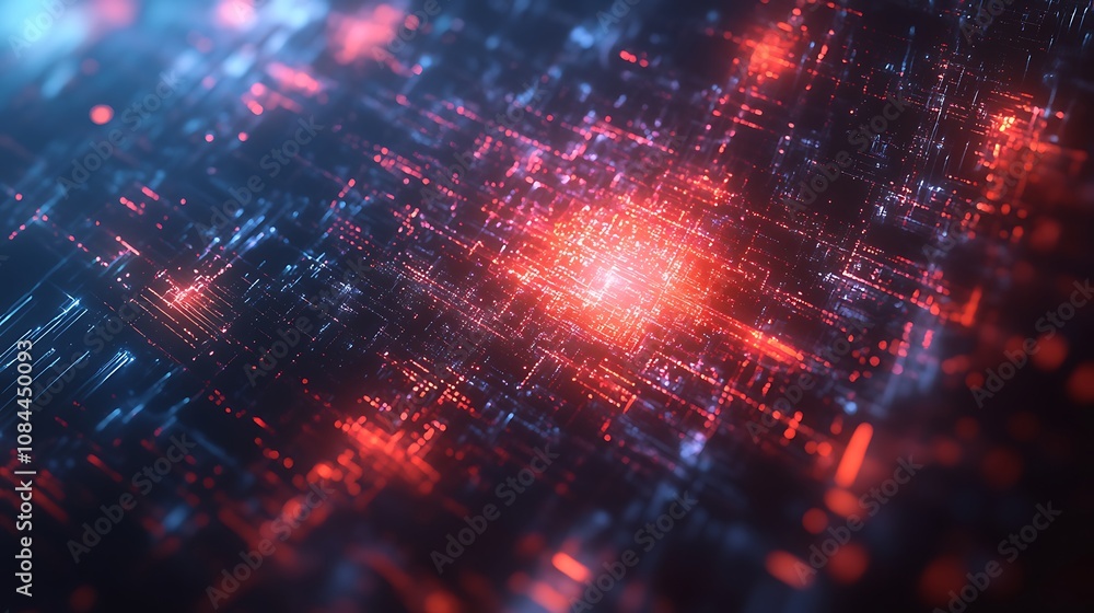 Poster vibrant tech network with dynamic links and glowing nodes wallpaper.