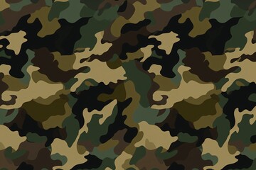 Camouflage Fabric Texture, army camouflage pattern, military clothing fabric texture background, army uniform pattern, AI Generative