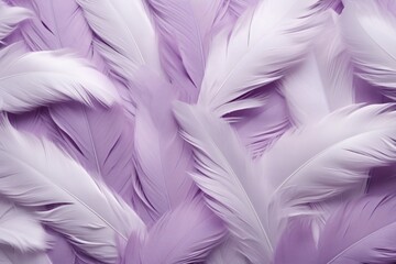 Fototapeta premium Purple Feathers Background, Purple Feathers Pattern, Feathers background, Feathers Wallpaper, bird feathers pattern, AI Generative