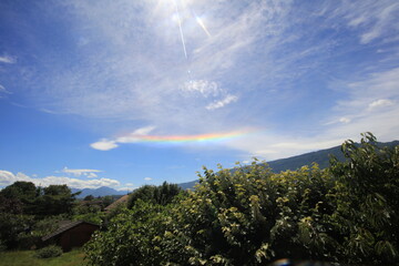 Aix les Bains, aurores bor&eacute;ales diurnes