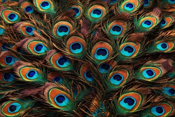 Peacock Feather Background, Peacock Feather, Peacock Feather Texture, Peacock Feather Wallpaper, Feathers Background, AI Generative