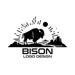 Bison Vector Logo Design