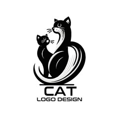 Cat Vector Logo Design