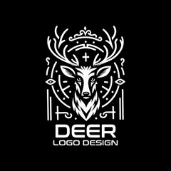 Fototapeta premium Deer Vector Logo Design
