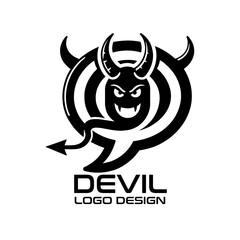 Devil Vector Logo Design