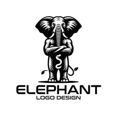 Elephant Vector Logo Design 