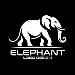 Naklejka premium Elephant Vector Logo Design 