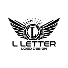 L Letter Vector Logo Design