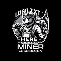 Miner  Vector Logo Design