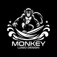 Monkey Vector Logo Design