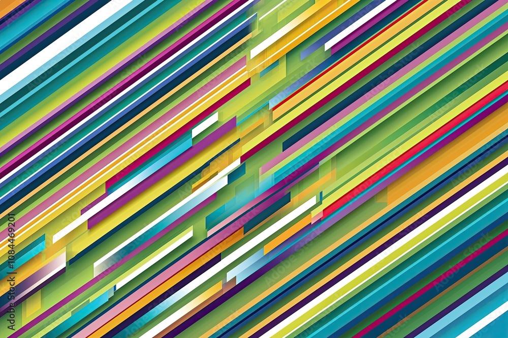 Poster Vibrant and Colorful Dynamic Lines Design for Engaging Business Graphics