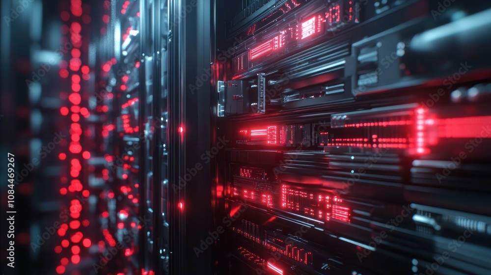Poster abstract network information web science technology data center fiber optic cable 5g connection futu
