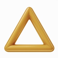 Golden Triangle Frame: Minimalist geometric shape, perfect for presentations, branding, and design projects.  Its sleek, golden hue adds a touch of elegance and sophistication. 