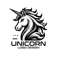 Unicorn Vector Logo Design