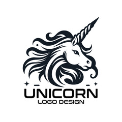 Unicorn Vector Logo Design