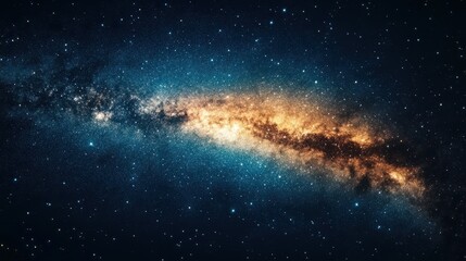 Fototapeta premium Colorful of fireworks display on milkyway in night sky background.