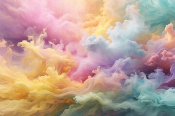 Fototapeta premium Abstract Gradient Background with Pastel Color and Smoke Texture, Smoke Background, Smoke Effects Background, Smoke wallpapers, Colorful Smoke Background, Abstract Smoke Wallpapers, AI Generative