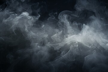Obraz premium White smoke Texture, Smoke background, Smoke texture background, Fog Background, Gray smoke on black background, smoke effect background, AI Generative