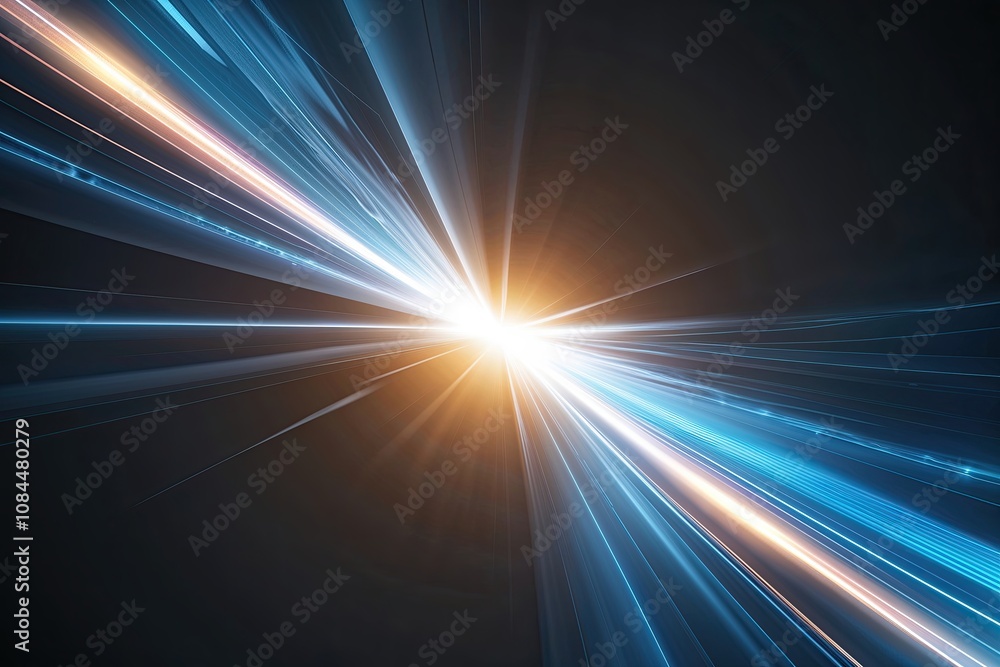 Aufkleber dynamic luminous energy stream background with sleek flowing design