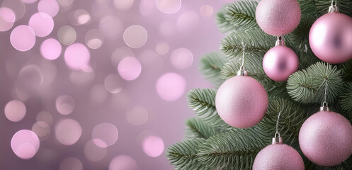 A Christmas tree with a gold ornament hanging from it