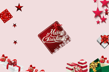 set of christmas banners
