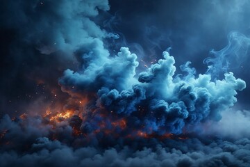 Blue Smoke Wallpaper, Smoke Background, Smoke Effects Background, Smoke wallpapers, Colorful Smoke Background, Abstract Smoke Wallpapers, AI Generative