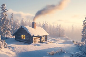 House in the winter