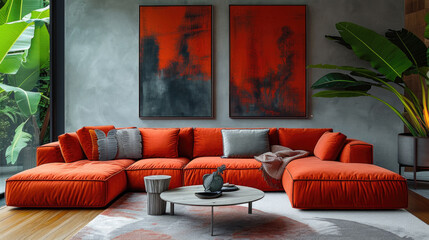 Bold and Vibrant Living Room