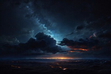 Black Sky Background, Starry Night Background, Night Sky Wallpaper, Night Sky Landscape, Starry Night Sky, AI Generative