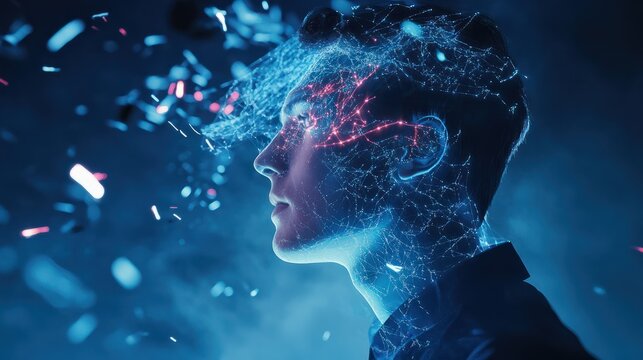 Digital transformation change management, internet of things. new technology bigdata and business process strategy, customer service management, cloud computing, smart industry. Ai technology..