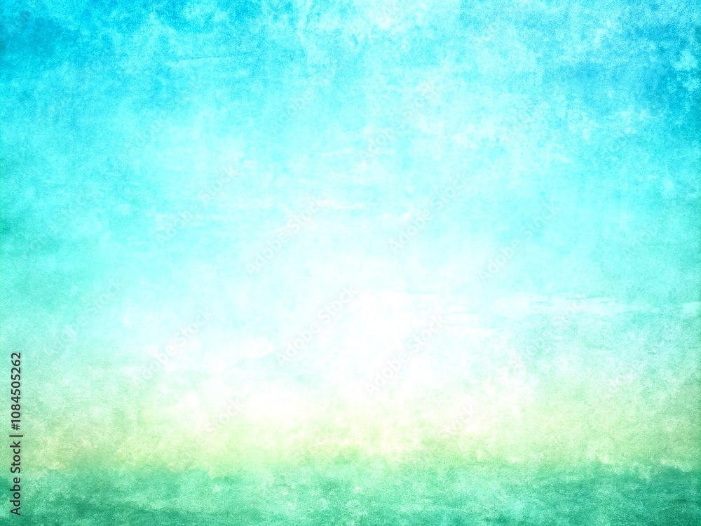 Poster soft blue green gradient grainy texture abstract background perfect for relaxing and calming visuals
