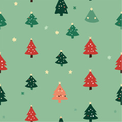 Seamless pattern of christmas festival day