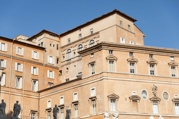 Building in the Vatican where the pope lives