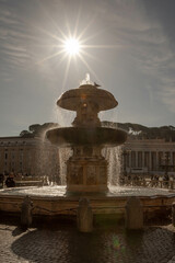 Vatican, Rome, Italy: Early morning at St. Peter's Square 