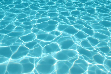 Fototapeta premium Crystal Clear Tropical Water Surface with Sunlight Reflections