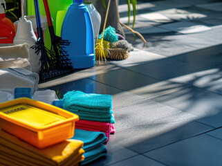 pillows on the floor