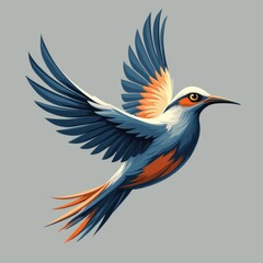Naklejka premium Abstract Bird Logo Design Template