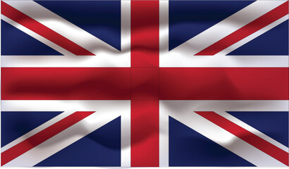 United Kingdom flag design and 3d flag design