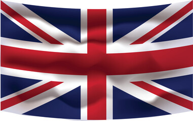 United Kingdom flag design and 3d flag design
