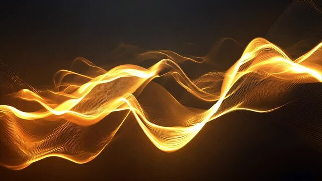 yellow waves dynamic video background