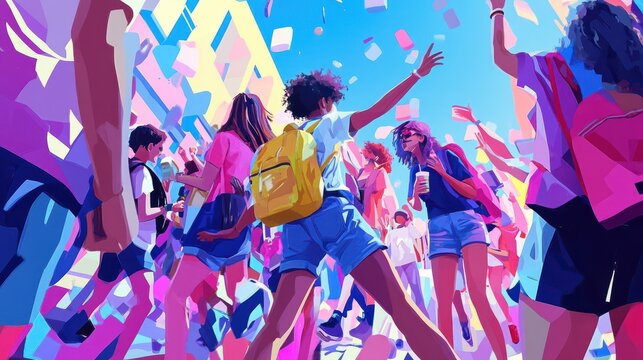 Student club abstract concept vector illustration. Student organization, university interest club, after-school activity program, college association, professional hobby society abstract metaphor.