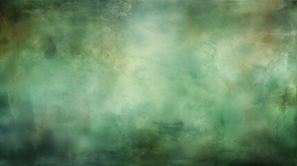 Obraz premium Green painting background. Closeup of abstract rough green art painting texture